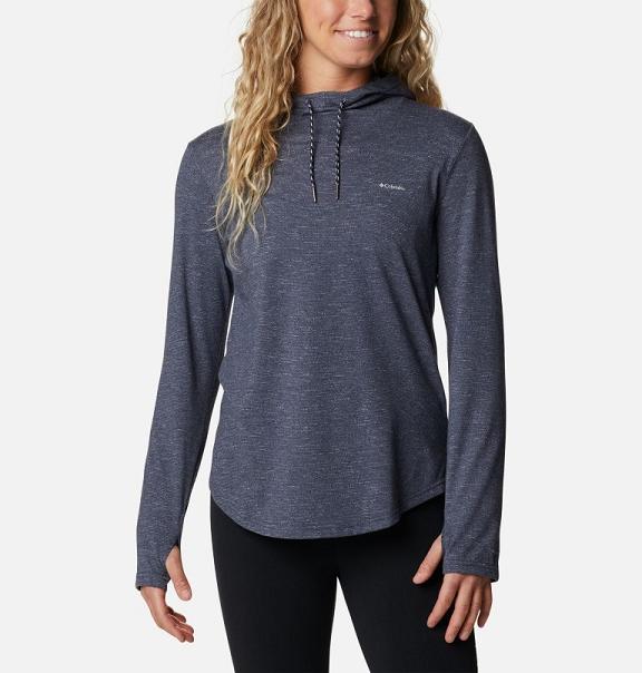 Columbia Pilsner Peak Hoodies Blue For Women's NZ8974 New Zealand